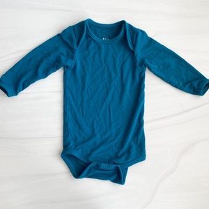 Kyte baby long sleeve bodysuit Baltic 3-6 month